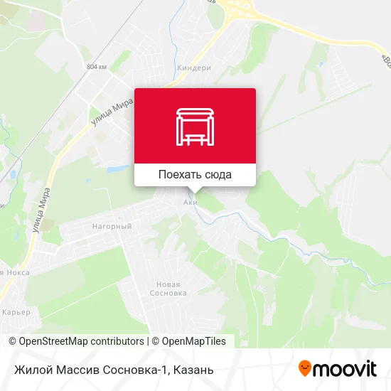 Карта Жилой Массив Сосновка-1