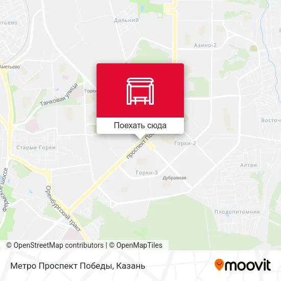 Карта Метро Проспект Победы