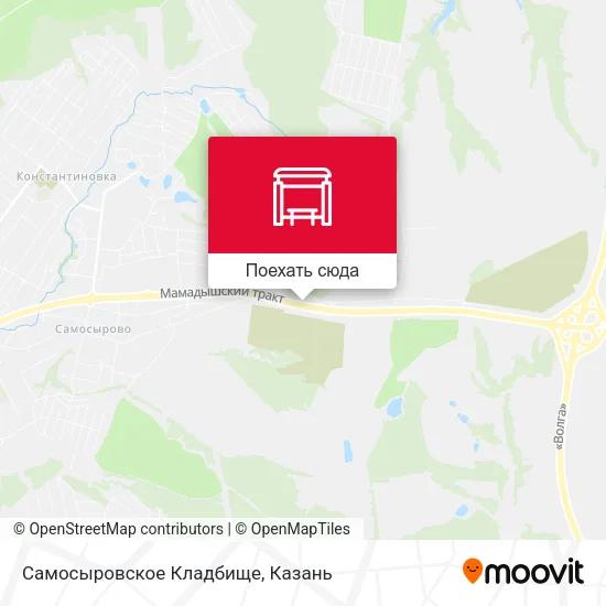 Карта Самосыровское Кладбище