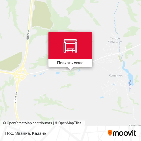 Карта Пос. Званка