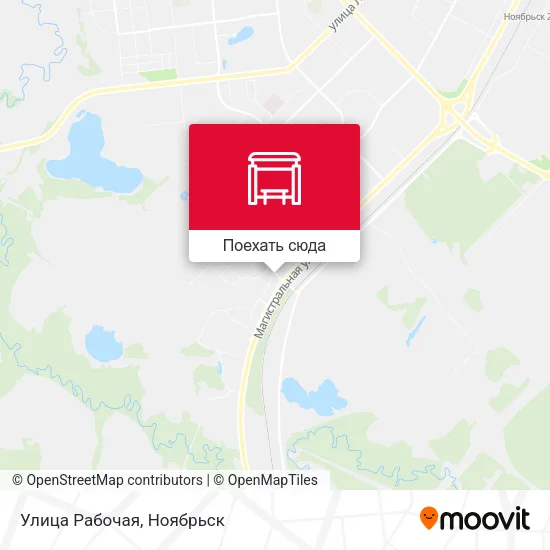 Карта Улица Рабочая
