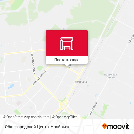 Карта Общегородской Центр
