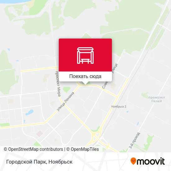 Карта Городской Парк