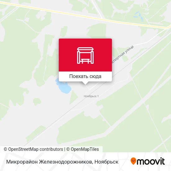 Карта Микрорайон Железнодорожников