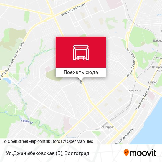 Карта Ул.Джаныбековская (Б)