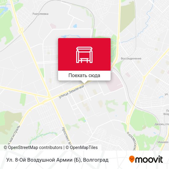 Карта Ул. 8-Ой Воздушной Армии (Б)