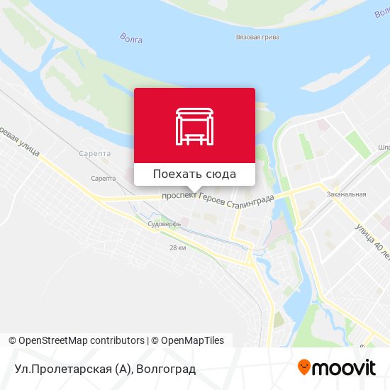 Карта Ул.Пролетарская (А)