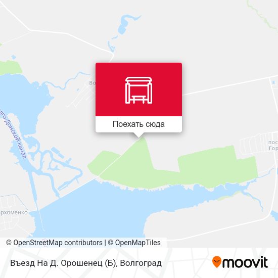 Карта Въезд На Д. Орошенец (Б)