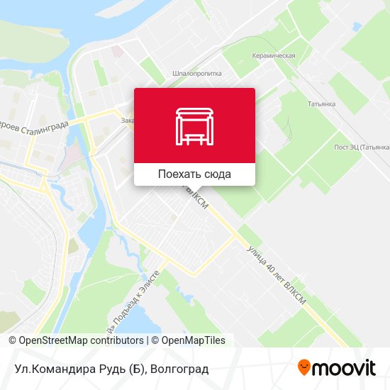 Карта Ул.Командира Рудь (Б)