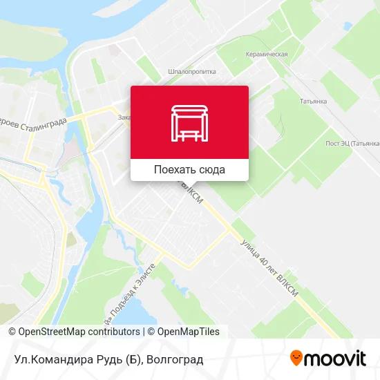 Карта Ул.Командира Рудь (Б)