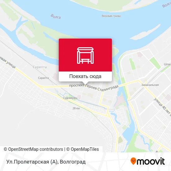 Карта Ул.Пролетарская (А)