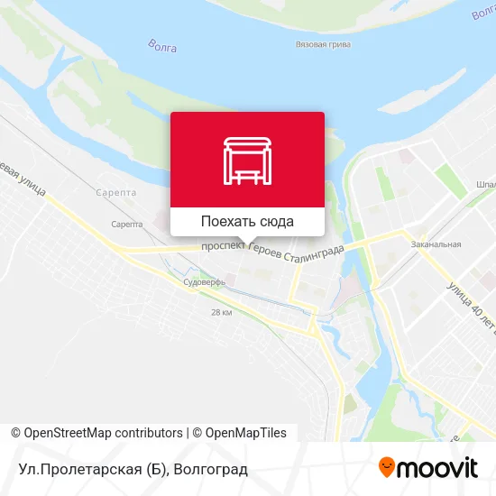 Карта Ул.Пролетарская (Б)
