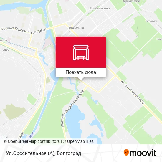 Карта Ул.Оросительная (А)