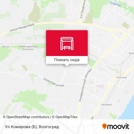 Карта Ул.Комарова (Б)