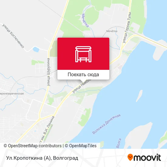 Карта Ул.Кропоткина (А)