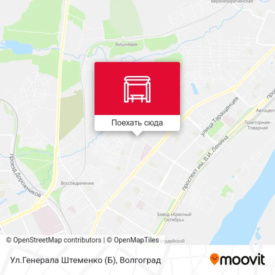 Карта Ул.Генерала Штеменко (Б)