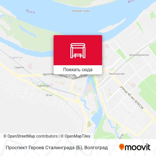 Карта Проспект Героев Сталинграда (Б)