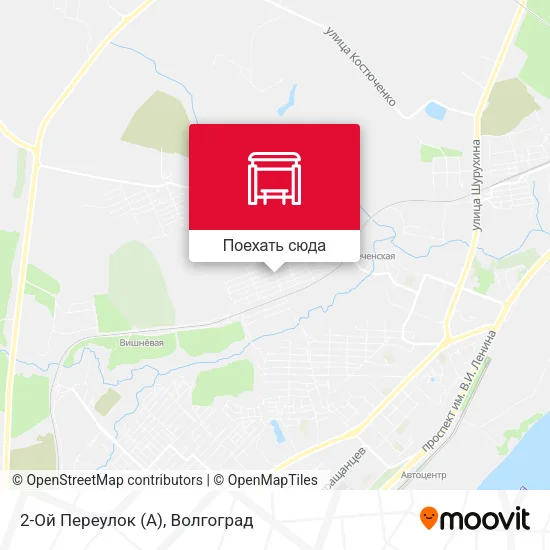 Карта 2-Ой Переулок (А)