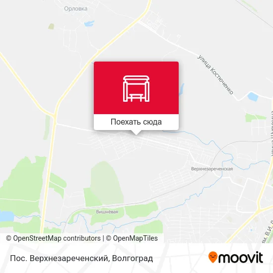 Карта Пос. Верхнезареченский