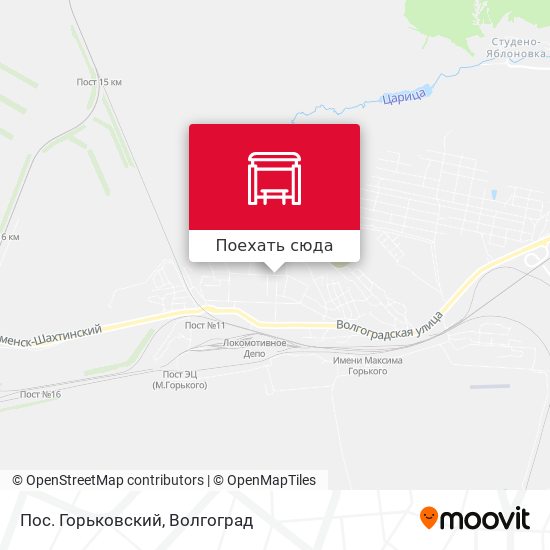 Карта Пос. Горьковский