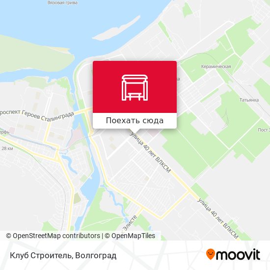 Карта Клуб Строитель