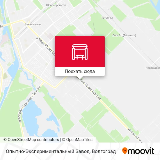 Карта Опытно-Экспериментальный Завод