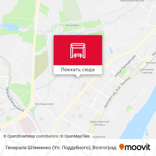 Карта Генерала Штеменко (Ул. Поддубного)