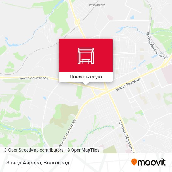 Карта Завод Аврора