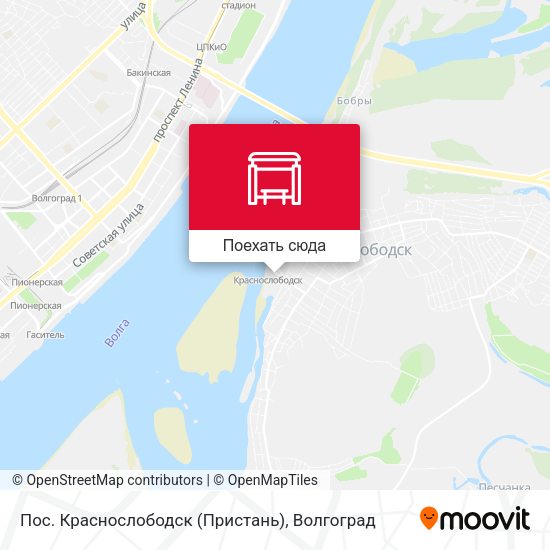 Карта Пос. Краснослободск (Пристань)