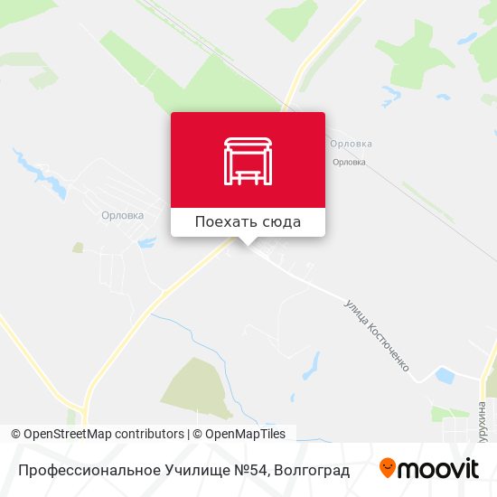 Карта Профессиональное Училище №54