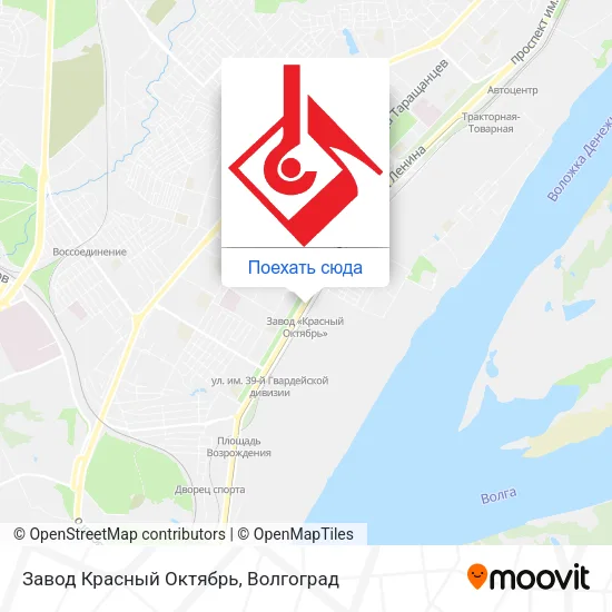 Карта Завод Красный Октябрь