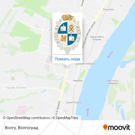 Карта Волгу