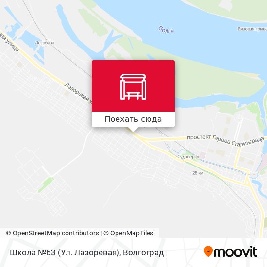 Карта Школа №63 (Ул. Лазоревая)