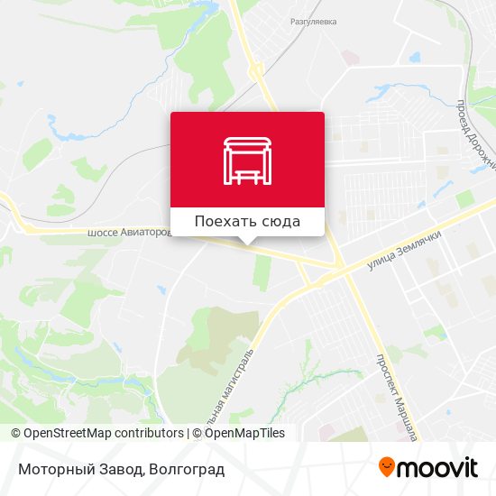 Карта Моторный Завод
