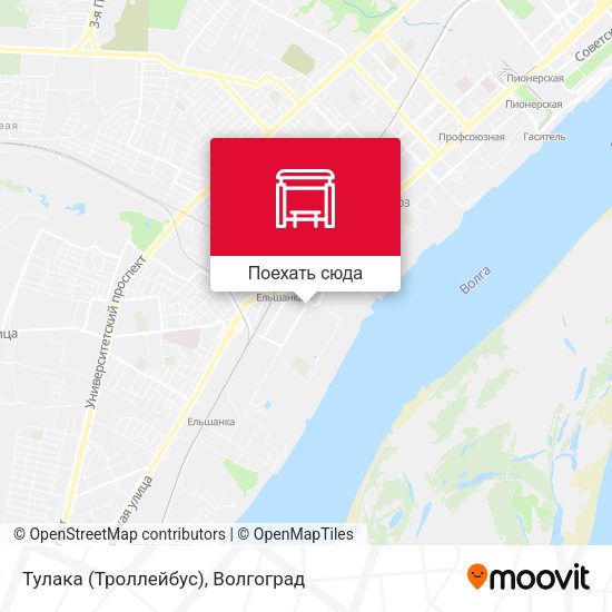 Карта Тулака (Троллейбус)