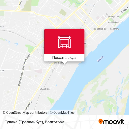 Карта Тулака (Троллейбус)
