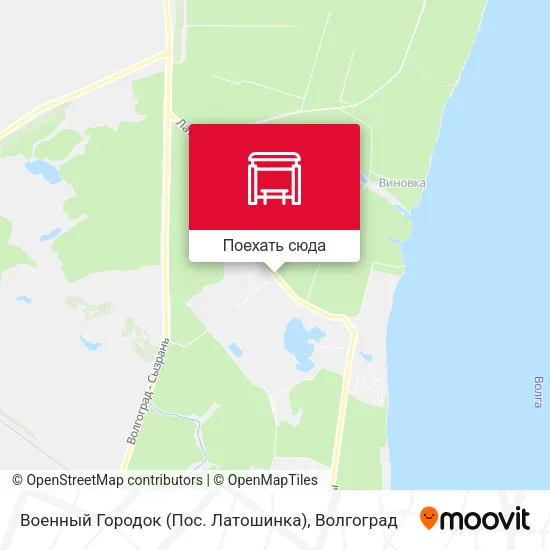Карта Военный Городок (Пос. Латошинка)
