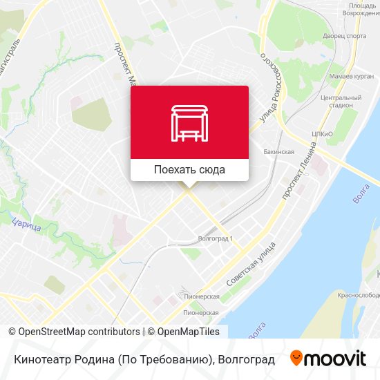 Карта Кинотеатр Родина (По Требованию)