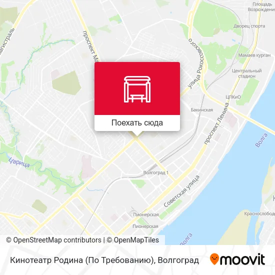 Карта Кинотеатр Родина (По Требованию)
