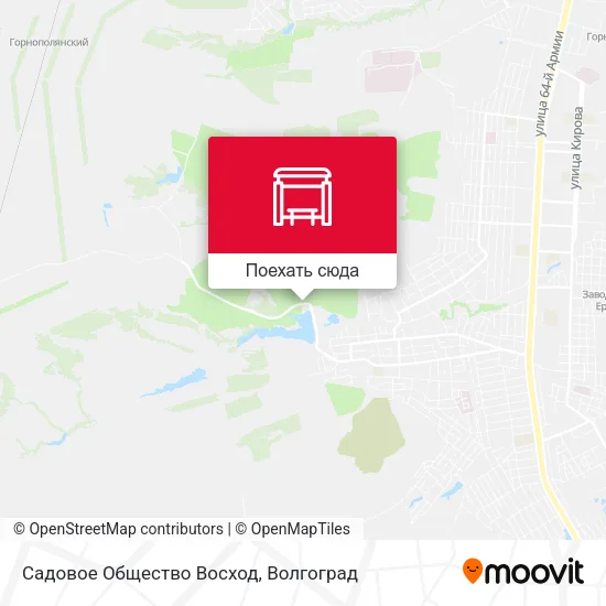 Карта Садовое Общество Восход