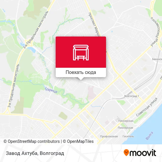 Карта Завод Ахтуба