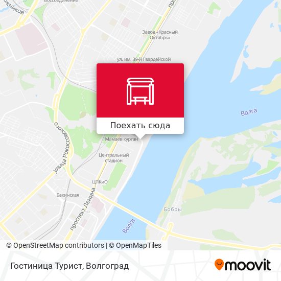 Карта Гостиница Турист
