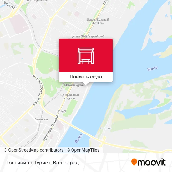 Карта Гостиница Турист