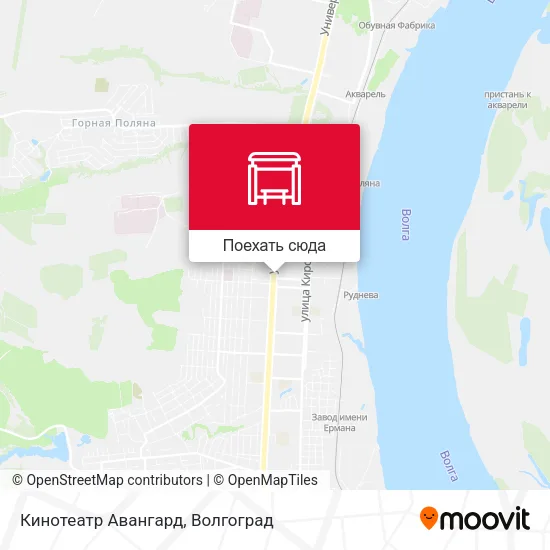 Карта Кинотеатр Авангард