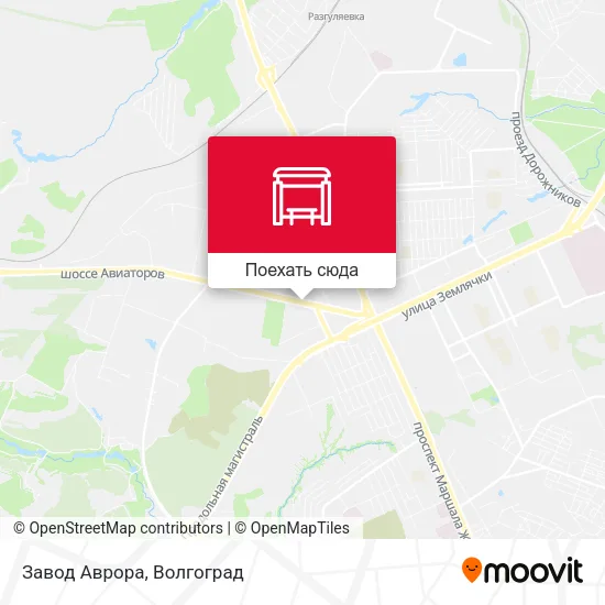 Карта Завод Аврора