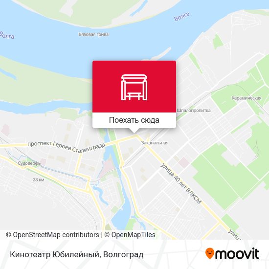 Карта Кинотеатр Юбилейный