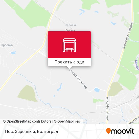Карта Пос. Заречный