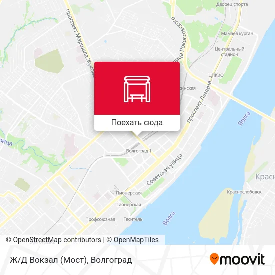 Карта Ж/Д Вокзал (Мост)