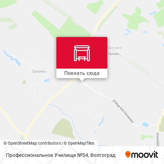 Карта Профессиональное Училище №54