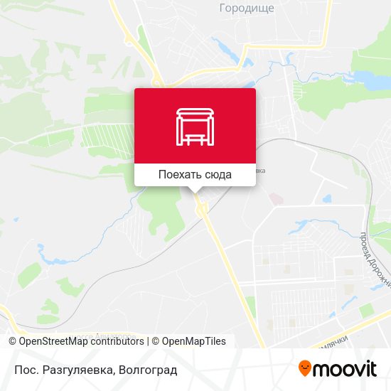 Карта Пос. Разгуляевка